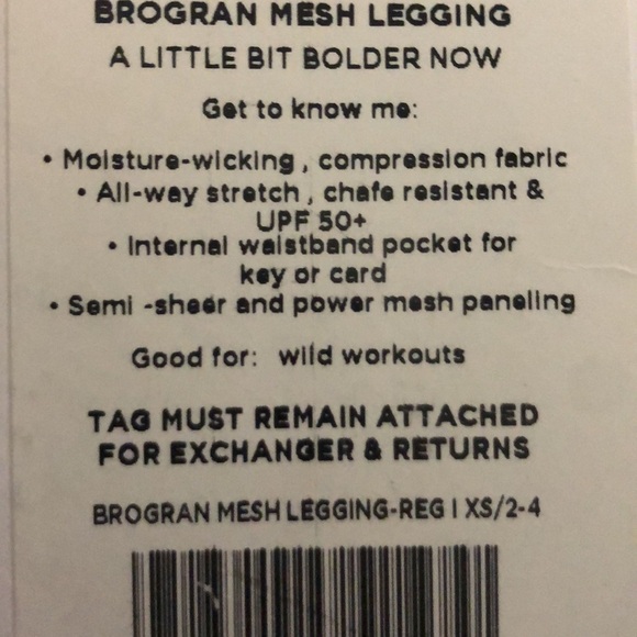 NWT Fabletics Brogran Mesh Workout Leggings - Picture 7 of 7